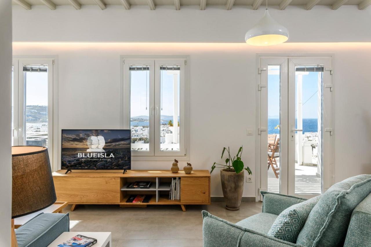 Вилла Blueisla Modern Town Mykonos Mykonos Town Экстерьер фото